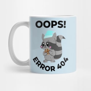 Oops error 404 raccoon - Computer Mug